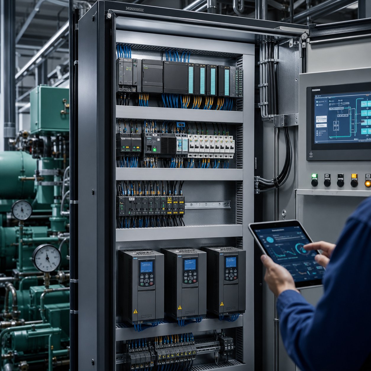 تابلو برق، کنترل و PLC صنعتی